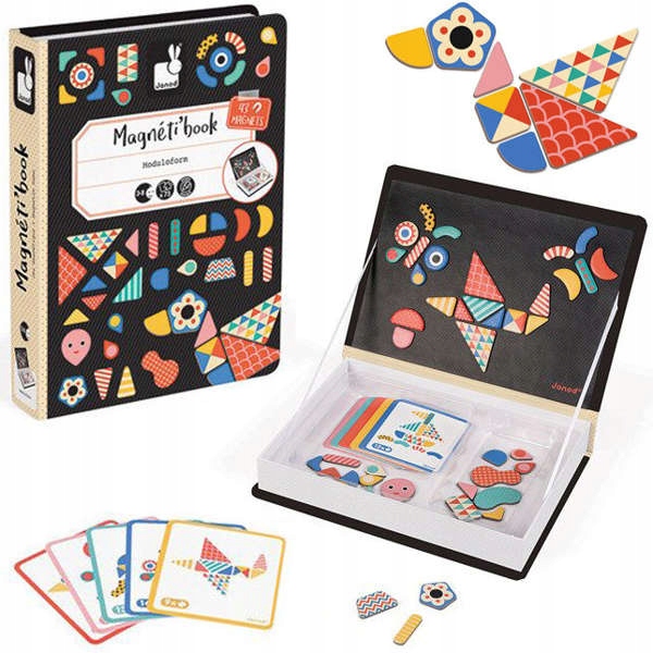 

Janod Układanka Magnetyczna Kształty Magnesy 3+