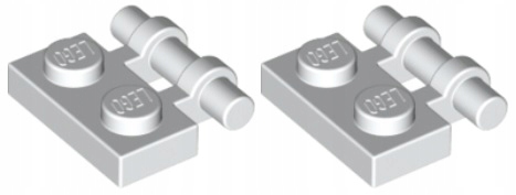 

Lego Płytka Uchwyt 1x2 Biała (2540/4140583) x2