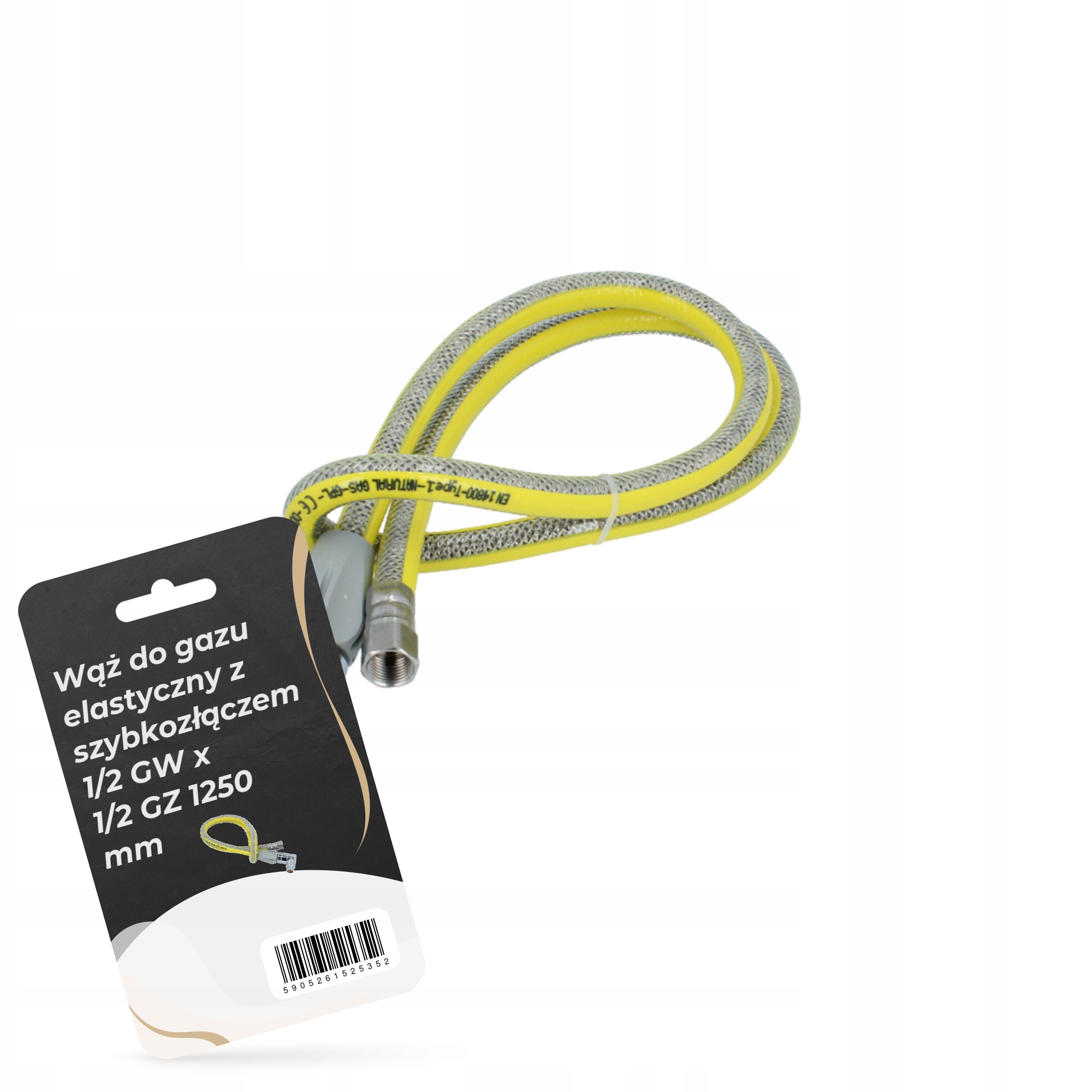 Plynová hadice pro instalaci plynu 125 cm rychlospojka Ch