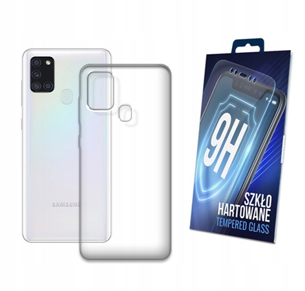 

Etui Przezroczyste + Szkło do Samsung Galaxy A21S
