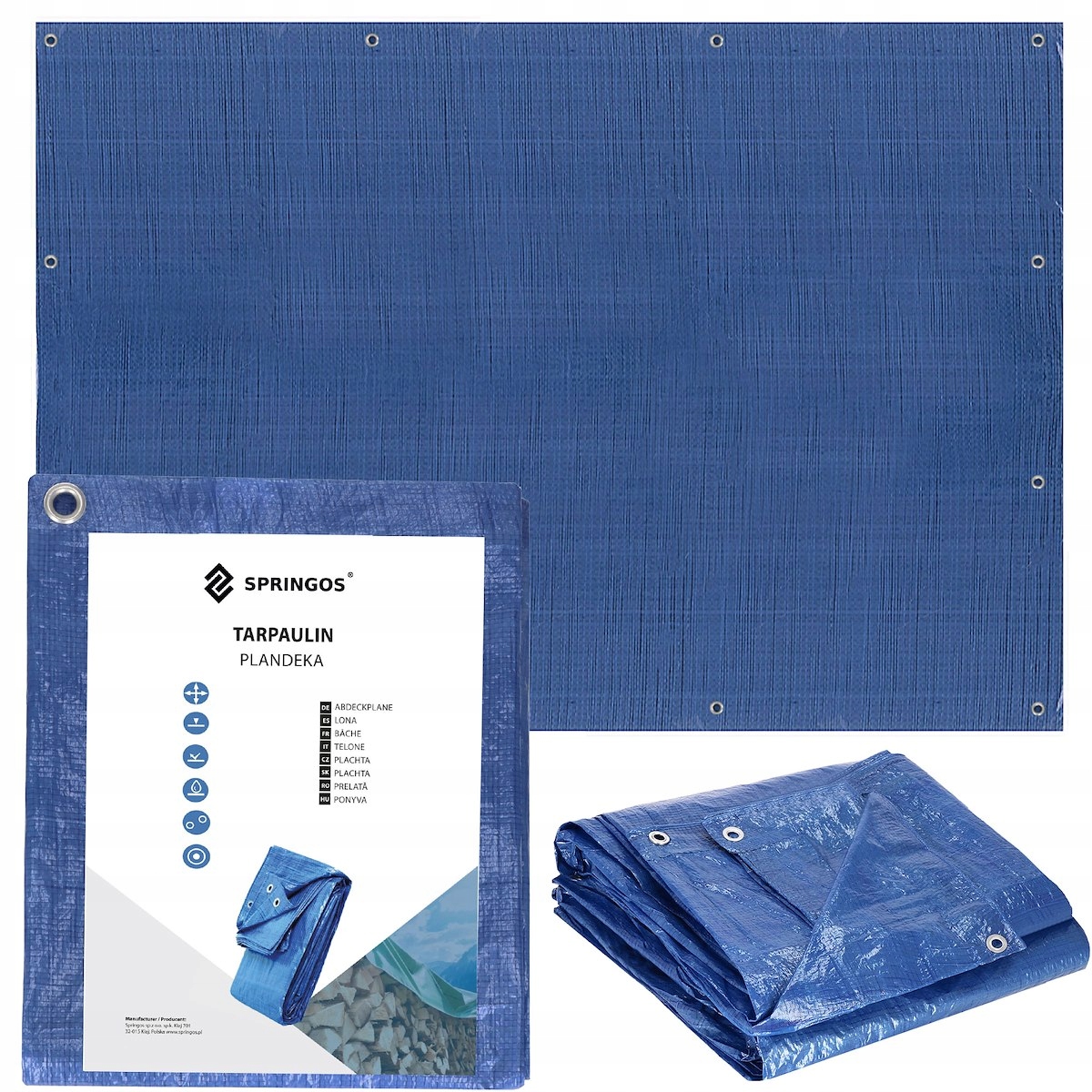 

Plandeka Plandeki 3x4m Mrozoodporna 60G Niebieska