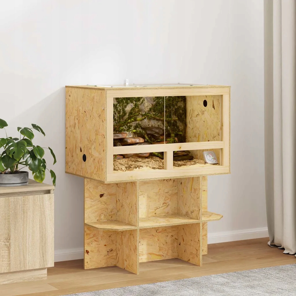 vidaXL Terárium Hnědá 80 x 50 x 100 cm Osb