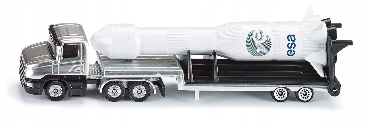 1614-SIKU METAL CIĘŻARÓWKA Z RAKIETĄ 3+