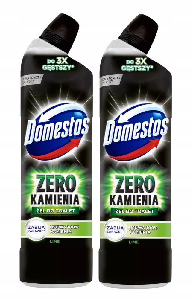 

Domestos Zero Kamienia Lime Żel Wc 750ml Zestaw x2