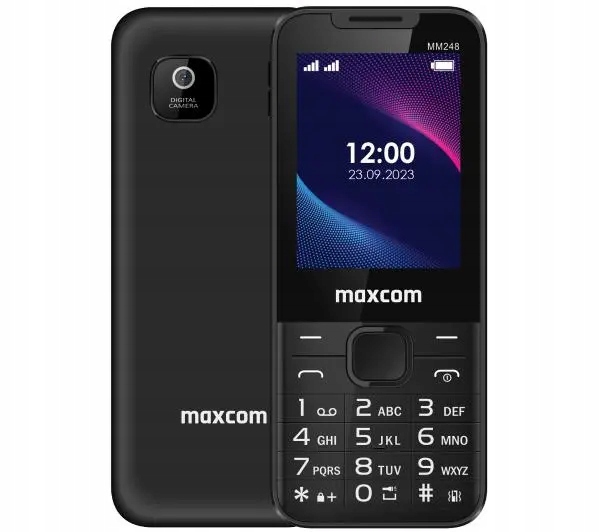 Telefon komórkowy Maxcom MM 248 4G 2,4" Dual Sim Czarny