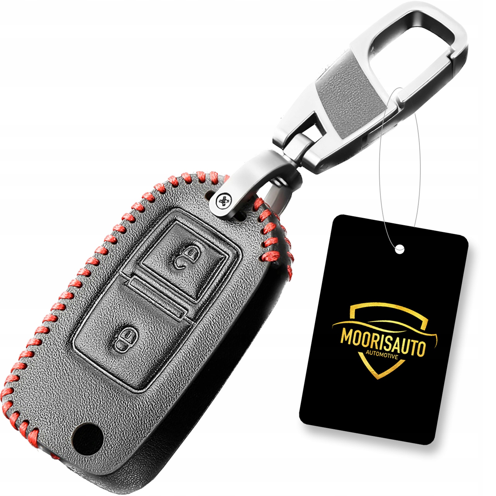 Skórzane etui pokrowiec na kluczyk Vw Caddy T5 Skoda Octavia Superb Seat