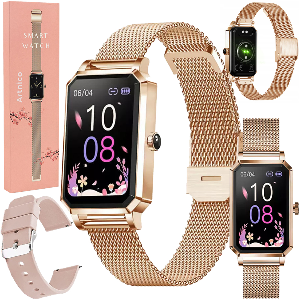 

Smartwatch Artnico NX2 złoty damski pulsometr