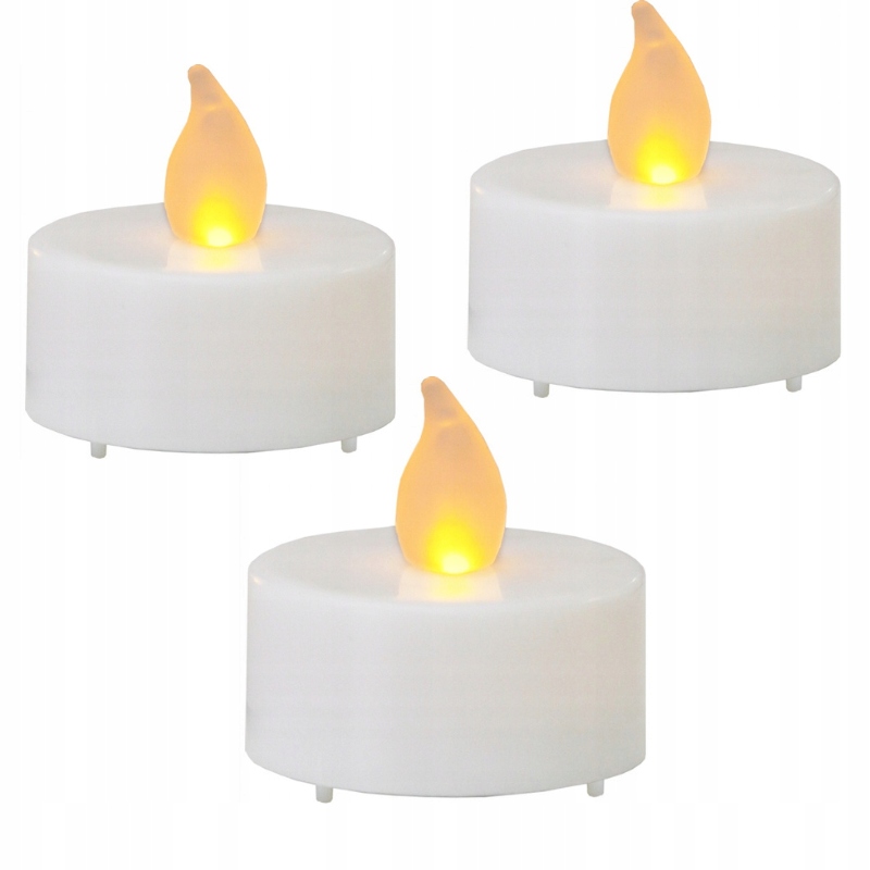 

Tealight Led na baterie na zewnątrz i wnętrz 3 szt