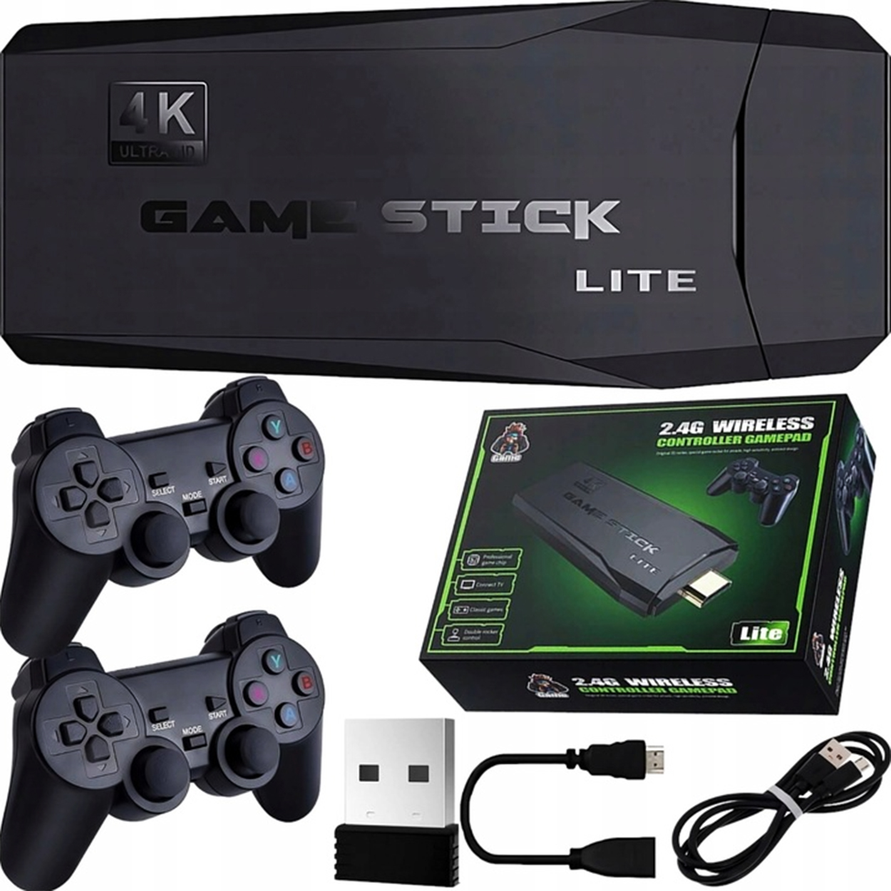 Gra Telewizyjna Tv Mini Retro Konsola Hdmi Bezprzewodowy Pad x2 20 tys Gier