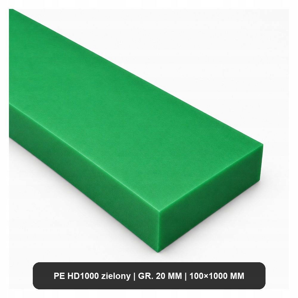 Płyta Pe HD1000 Gr. 20 MM Zielona 100X1000MM