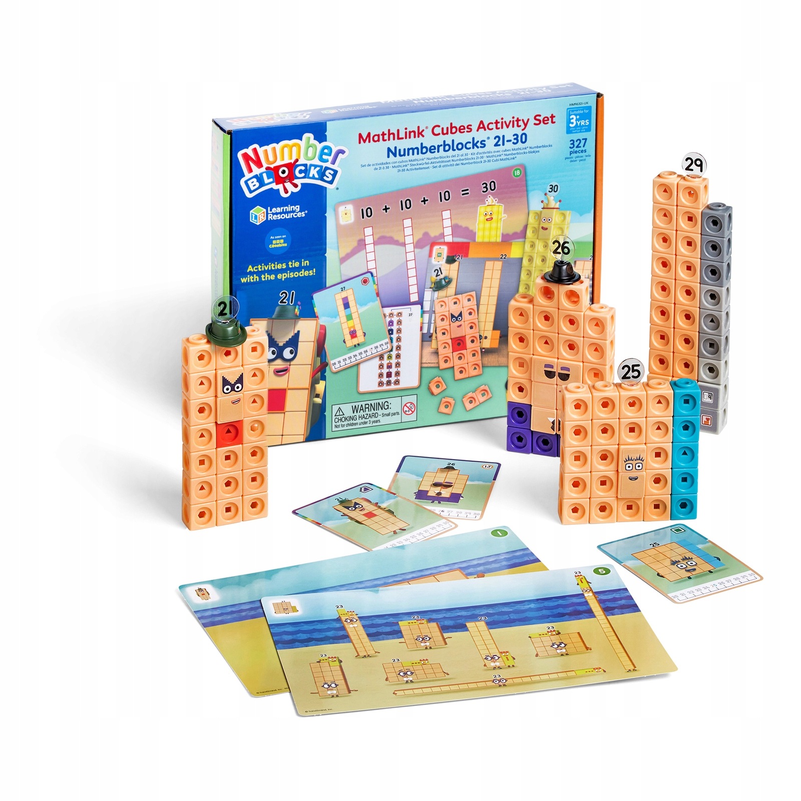 Klocki MathLink Cubes Numberblocks 21-30 Zestaw Edukacyjny Nauka Liczenia