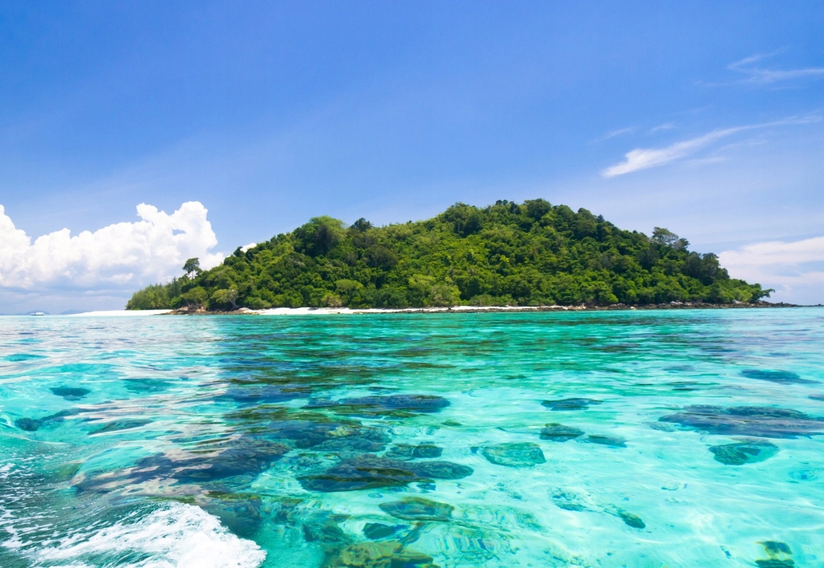 

Fototapeta Flizelinowa Wyspa Błękitny Raj 152x104