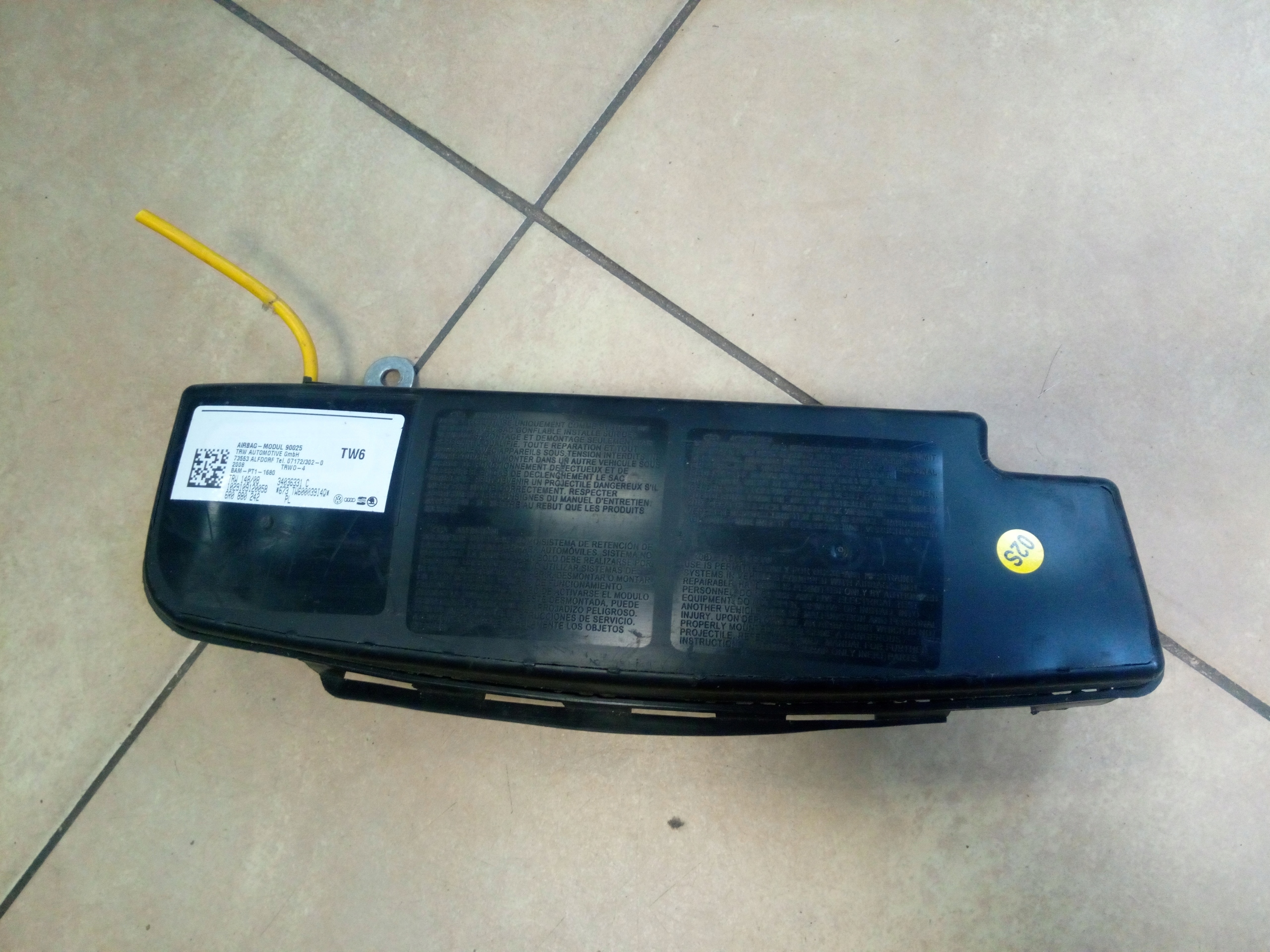 6R0880242 6J0880242A - ПОДУШКА БЕЗПЕКИ В КРІСЛІ IBIZA V POLO V ORIG.*