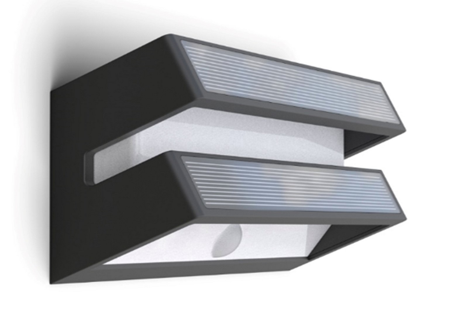 Venkovní solární nástěnné svítidlo Lutec Barlo Led 8,2W 950lm 3000K Pir IP54