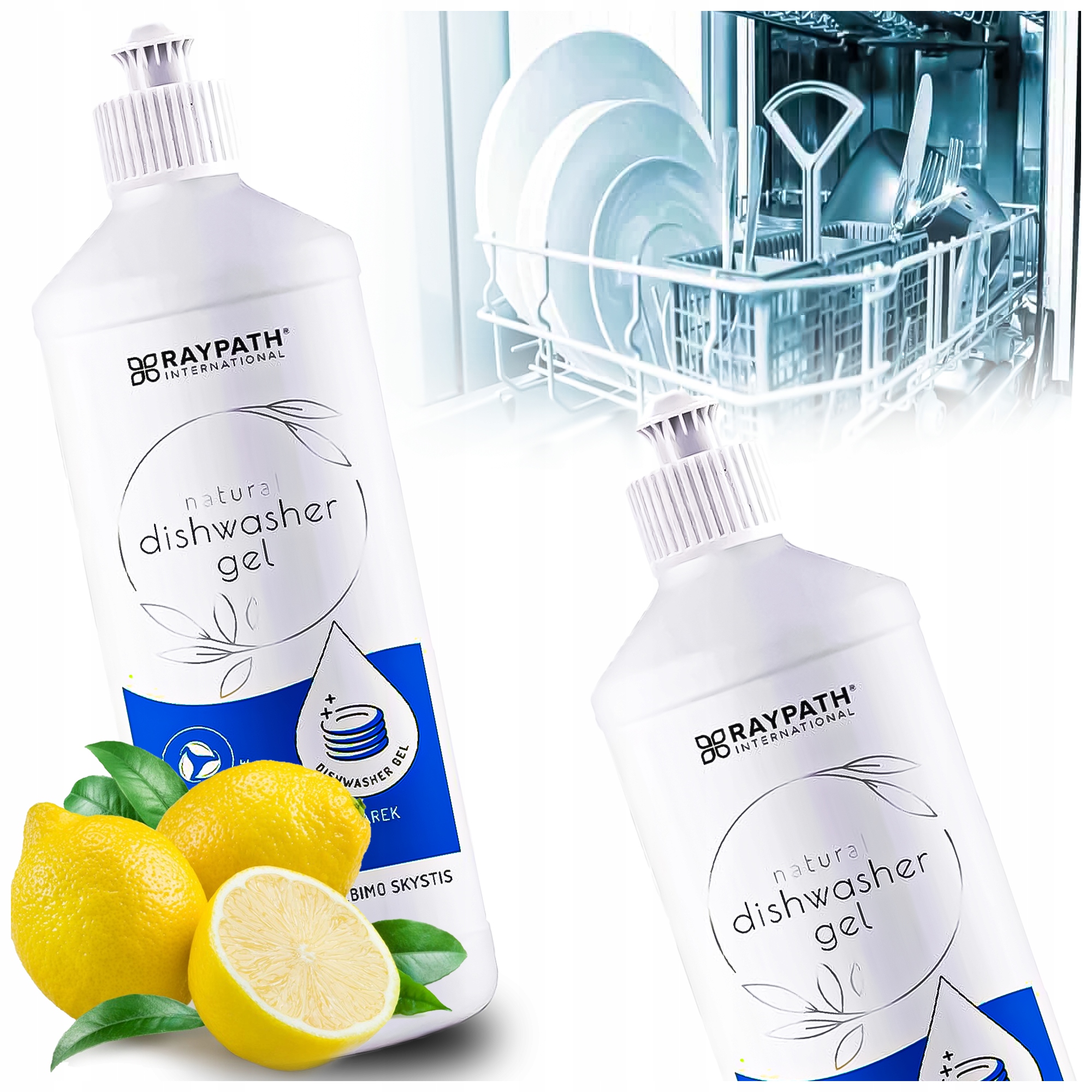 Levně Tekutý Gel Do Myčky Ekologické Nanostříbro Citron Raypath 500ml