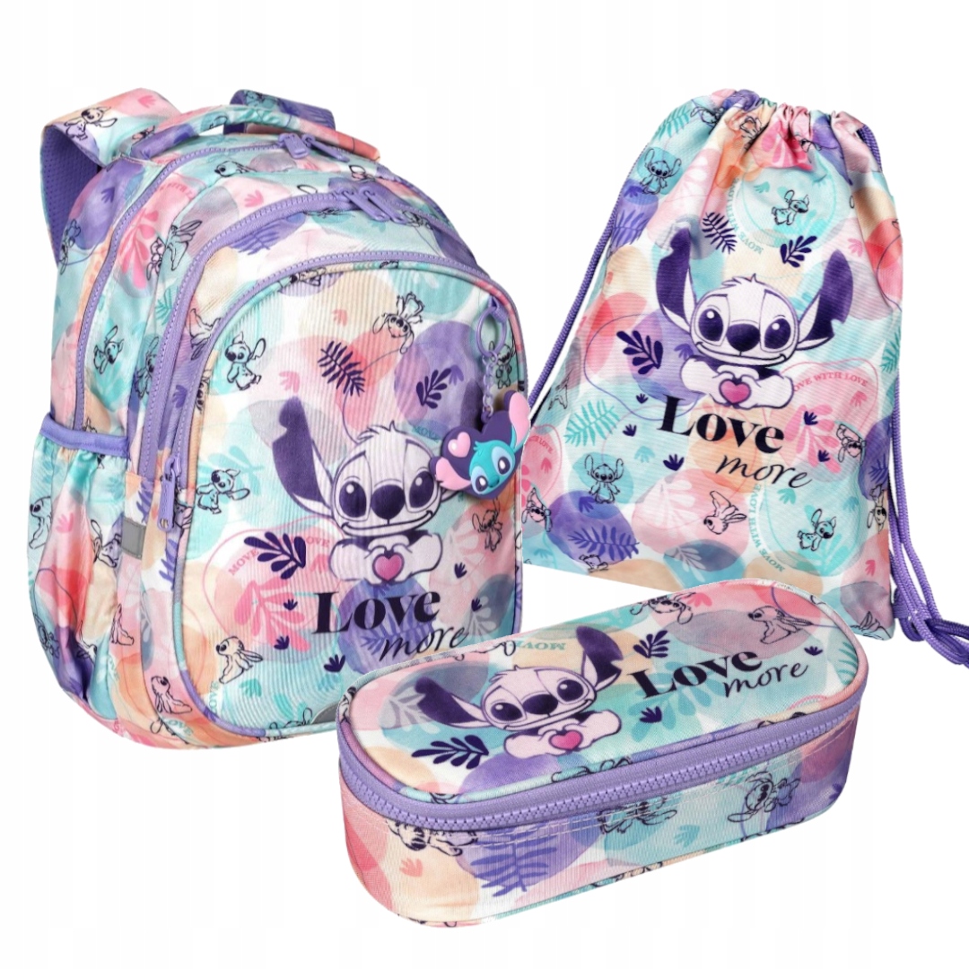 ZESTAW 3-ELEMENTÓW SZKOLNYCH LILO&STITCH PASTEL DISNEY COOLPACK