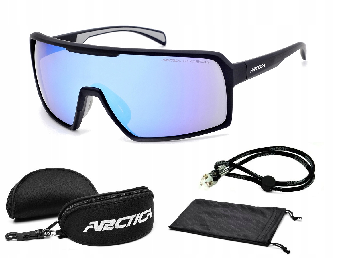 ARCTICA Okulary S-332B PRZECIWSŁONECZNE SPORTOWE ROWEROWE DUŻE SZKŁO