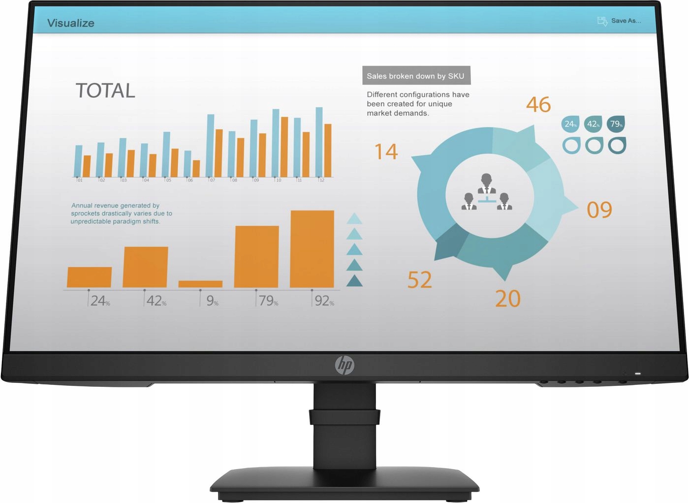 Hp P24 G4 23,8" Monitor