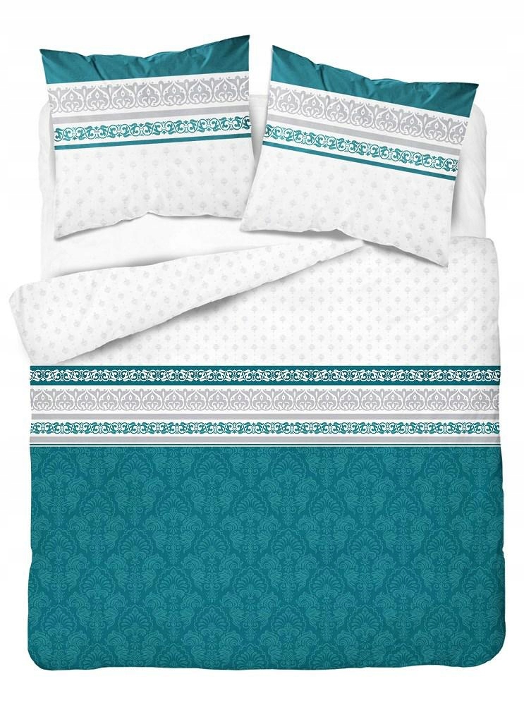 

Pościel 220x200 glamour ornamenty turkusowa