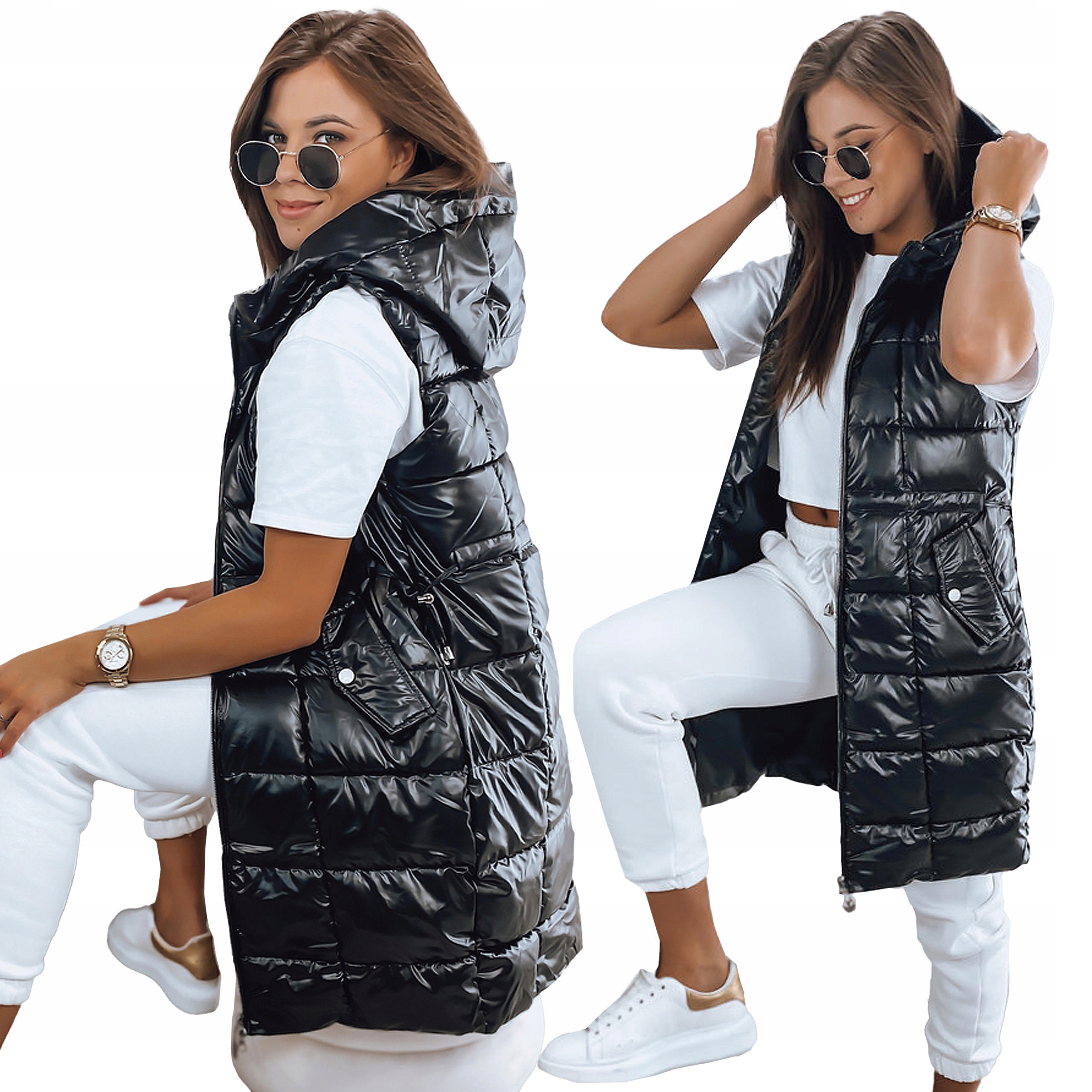 PIKOWANA KAMIZELKA DAMSKA BEZRĘKAWNIK roz. XL