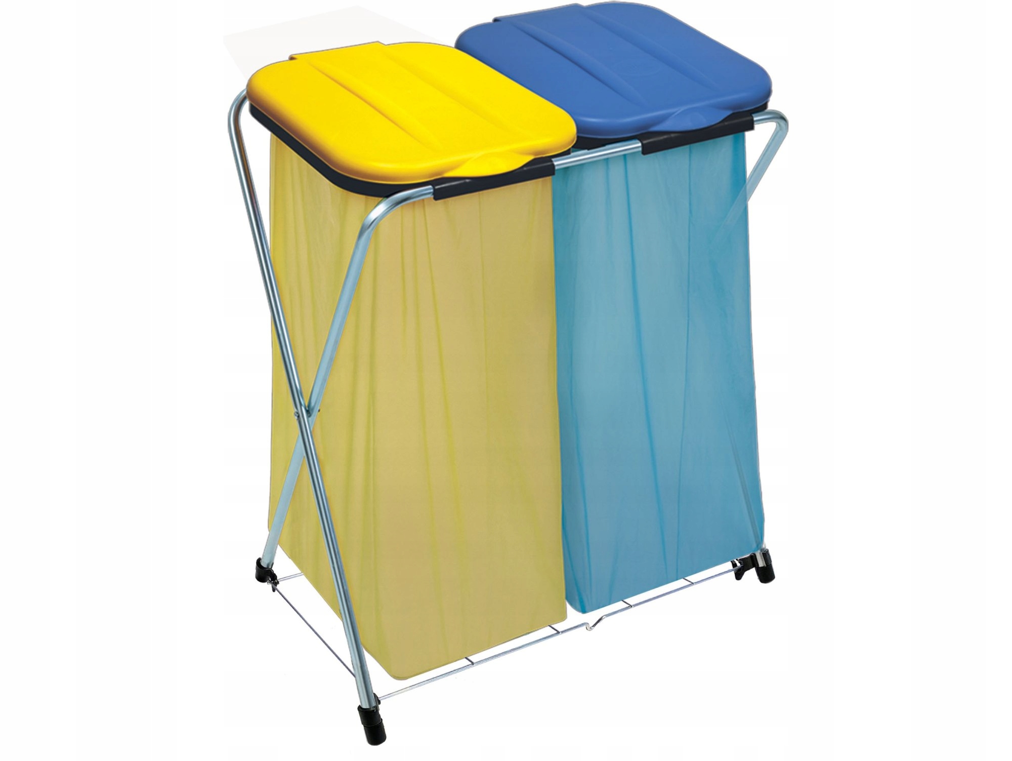 Stojan Na Třídění Odpadků, Stojan Na Třídění Odpadu, Barvy 2X 120 L, Klapka