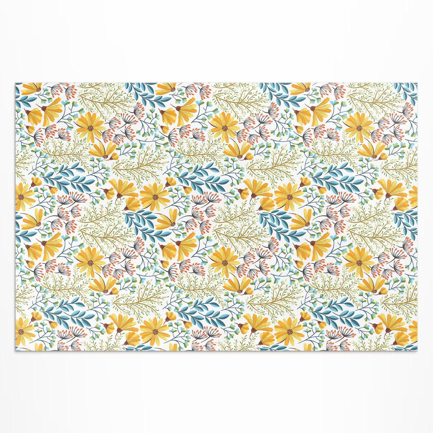 Vinylový koberec vodeodolný Uv Kvetinová lúka s kvetinovým vzorom 225 x 150 cm