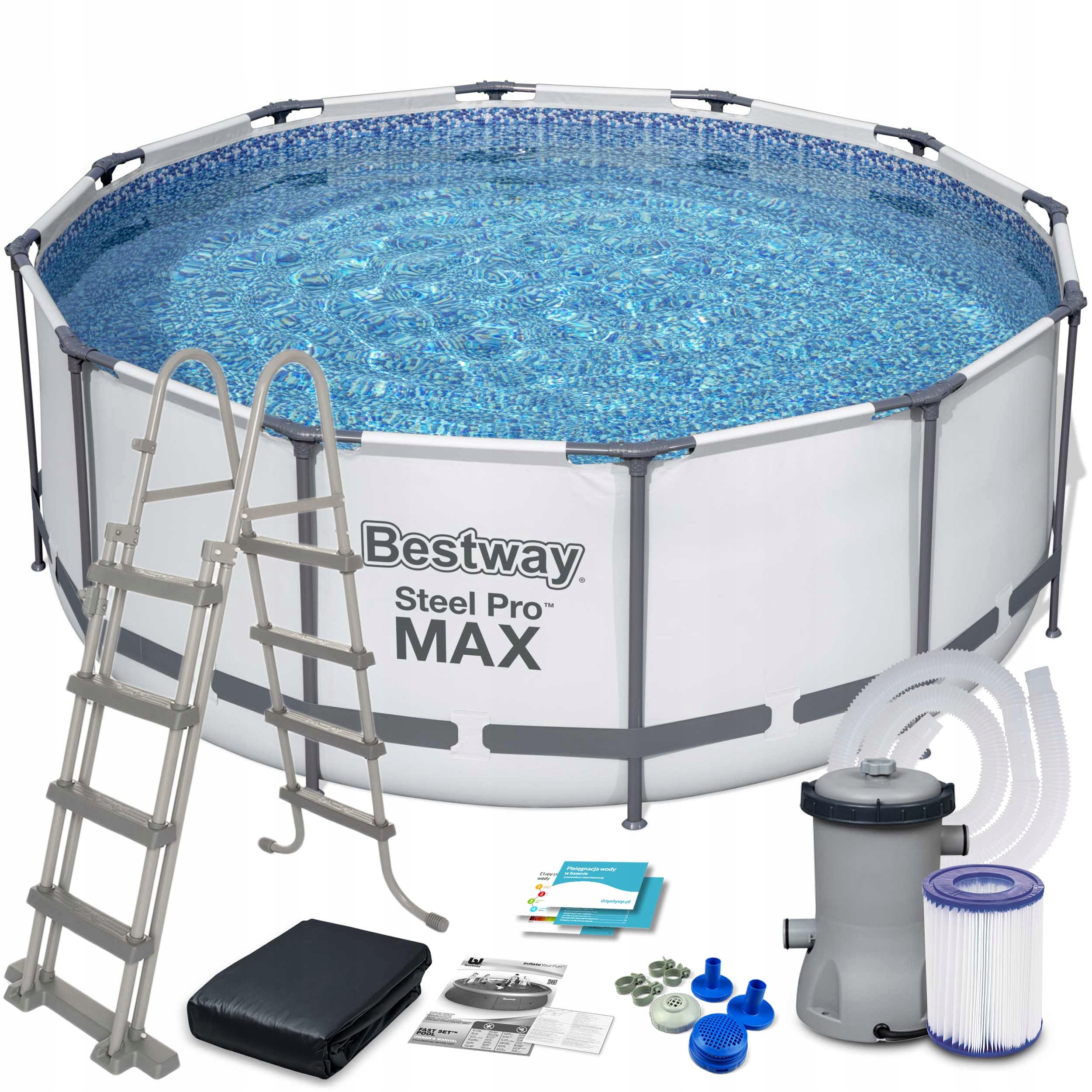 

Basen Ogrodowy Stelażowy 396x122cm Bestway Zestaw