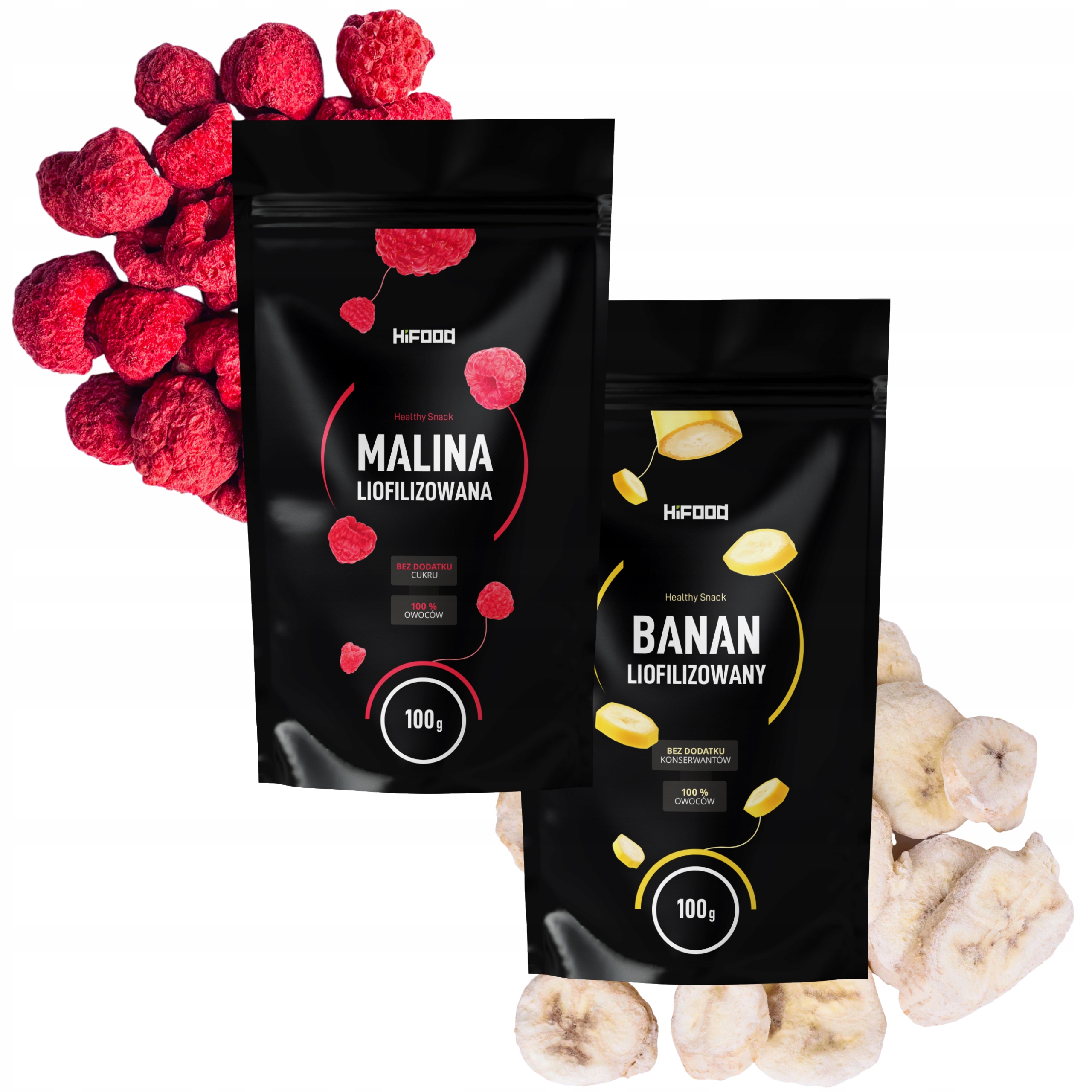 Liofilizowana Malina i Banan 100g