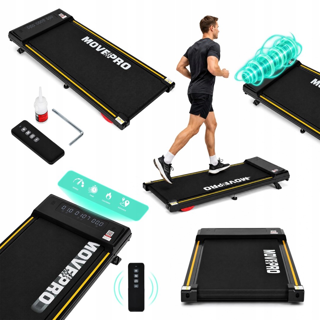 Bieżnia Domowa Elektryczna 10 Km/H Walking Pad Treningowy Pod Biurko Pilot