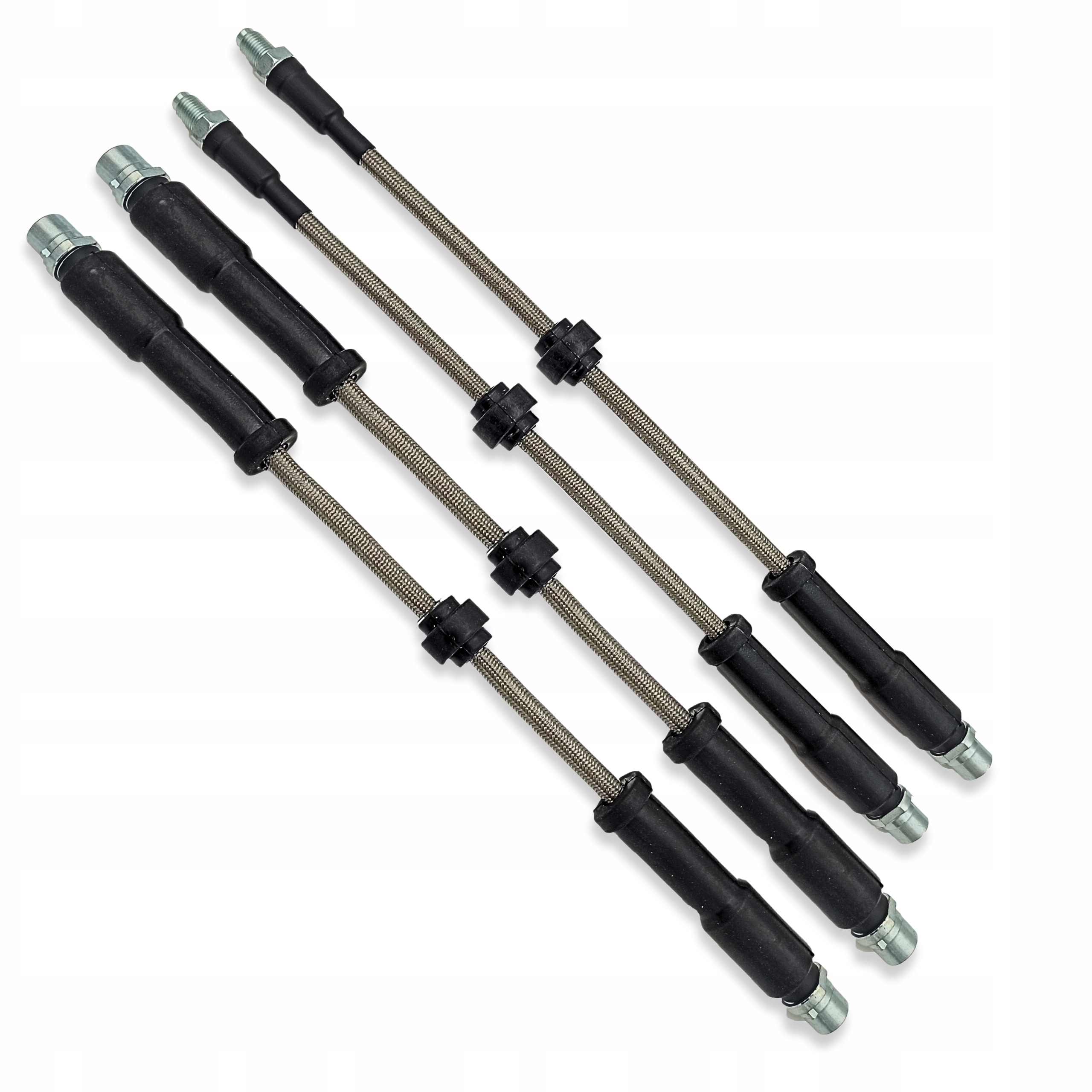 Audi A6 C6 Teflonové pružné brzdové hadice s ocelovým opletením