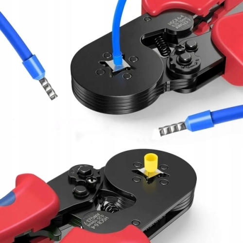 ZACISKARKA PRASKA KONEKTORÓW TULEJEK KOŃCÓWEK KABLI PRZEWODÓW ZESTAW x1200 Marka profiHOT