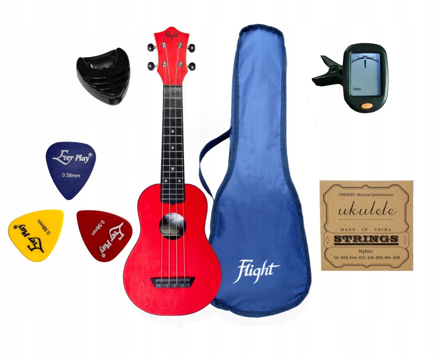 Sopránové ukulele Flight TUS35 Rd Sada