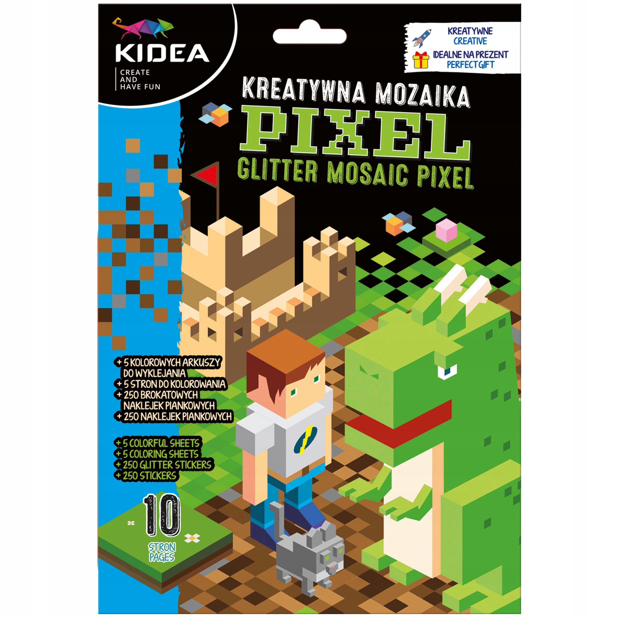 

Kreatywna Mozaika Pixel Brokat 5 Arkuszy Kidea