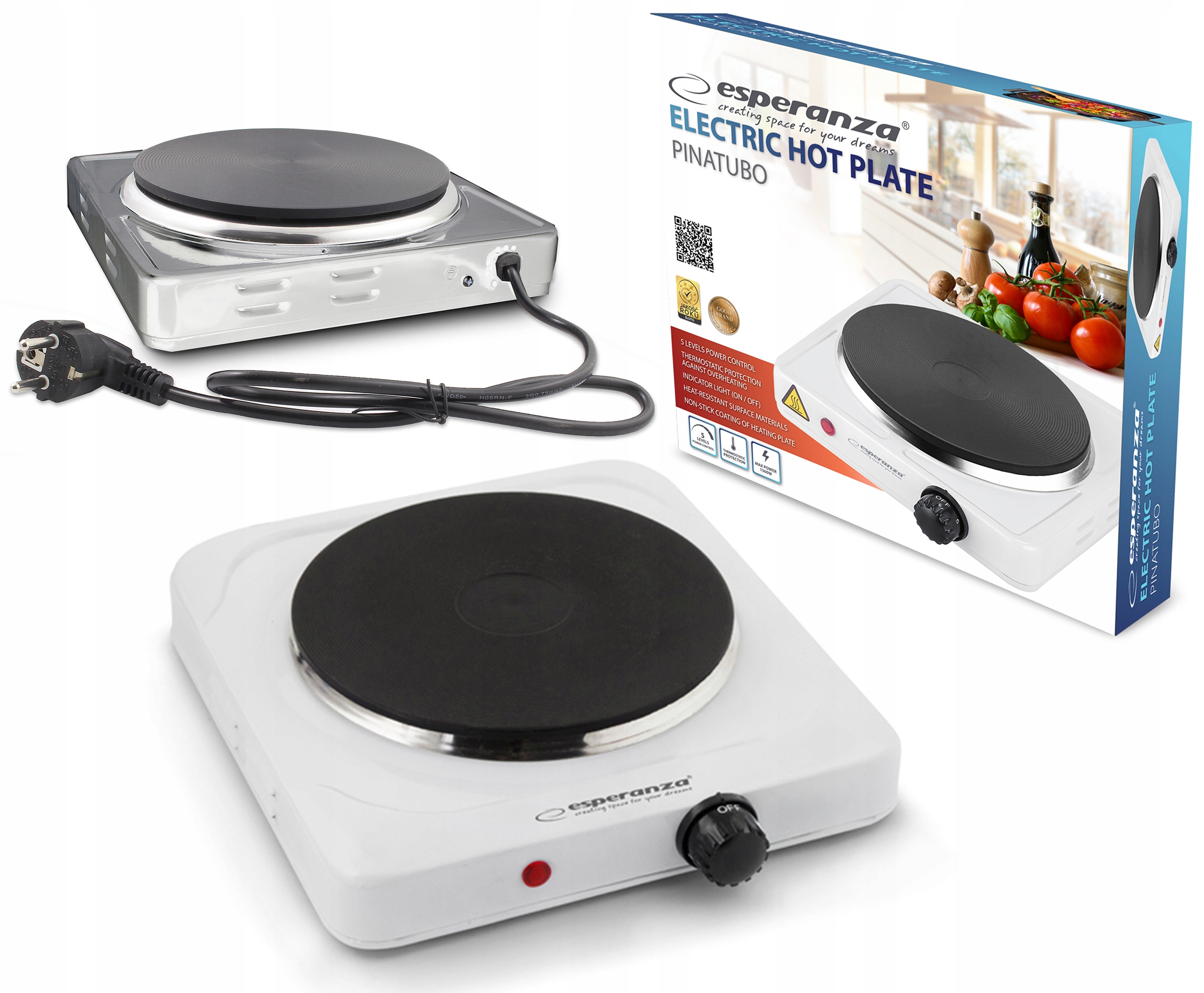 KUCHENKA ELEKTRYCZNA JEDNOPALNIKOWA PRZENOŚNA