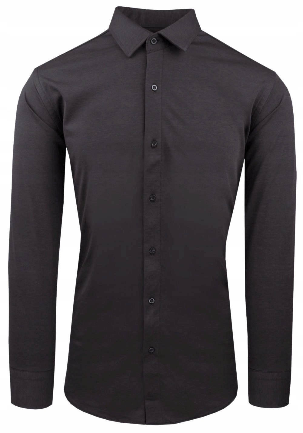 Košile z pletené tkaniny vypasovaný Střih Grafit 44/176-182