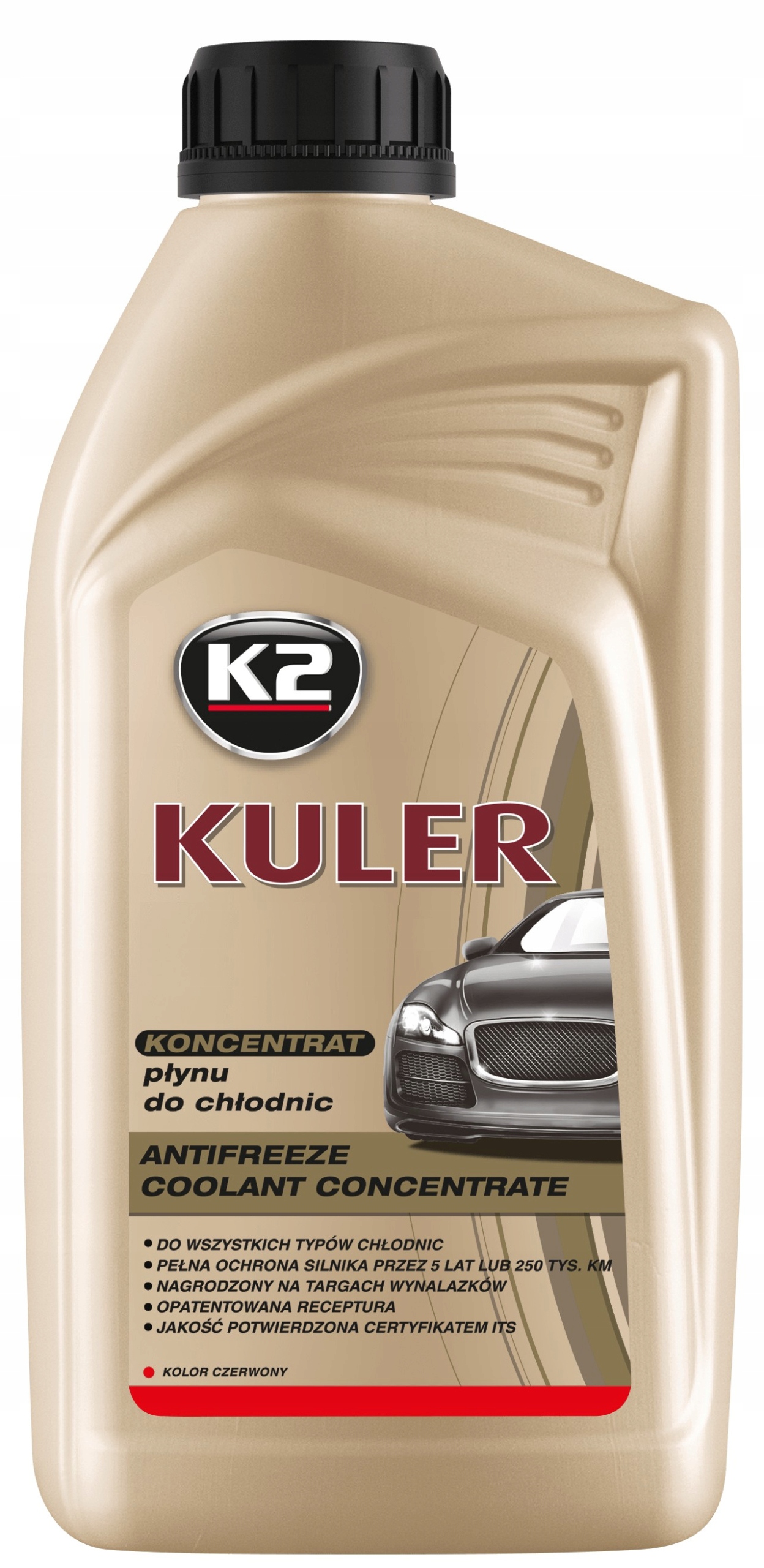 K2 Kuler Płyn Do Chłodnic Czerwony Koncentrat 1L
