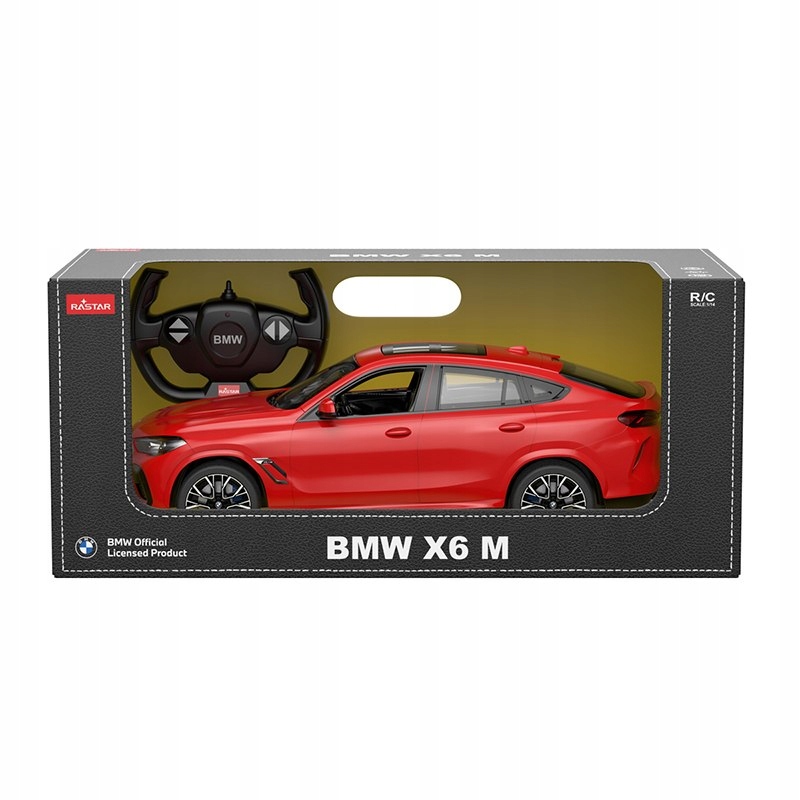 Bmw X6 M czerwony Rastar model 1:14 Zdalnie sterowane