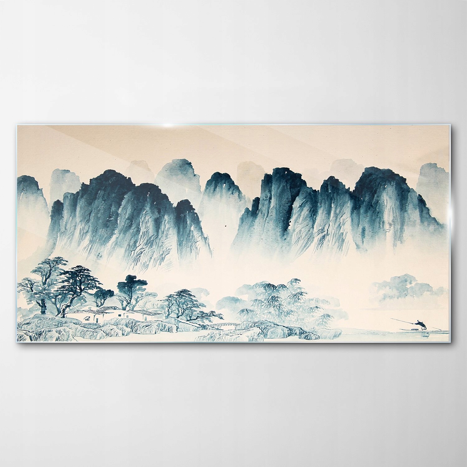 Sklenený obraz Deco Čína Krajina Akvarely 100x50