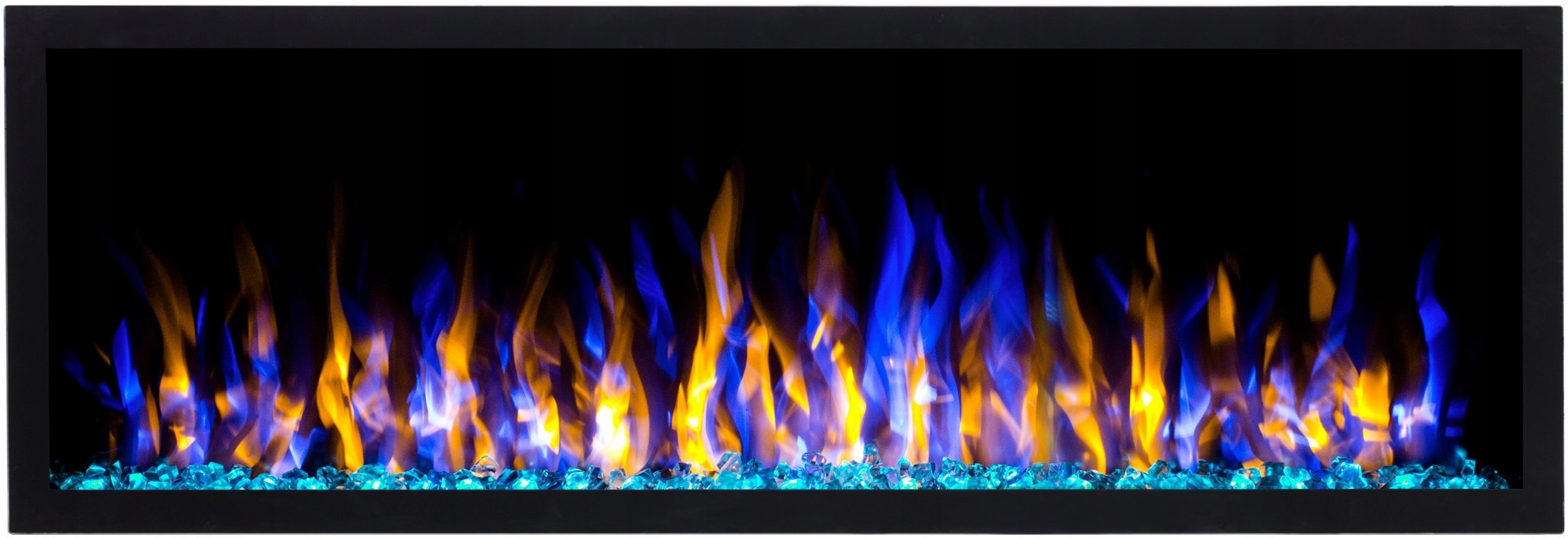 AFLAMO PRIDE S127 KOMINEK ELEKTRYCZNY LED BEZ GRZANIA CIENKA RAMKA ŚCIENNY Marka Aflamo