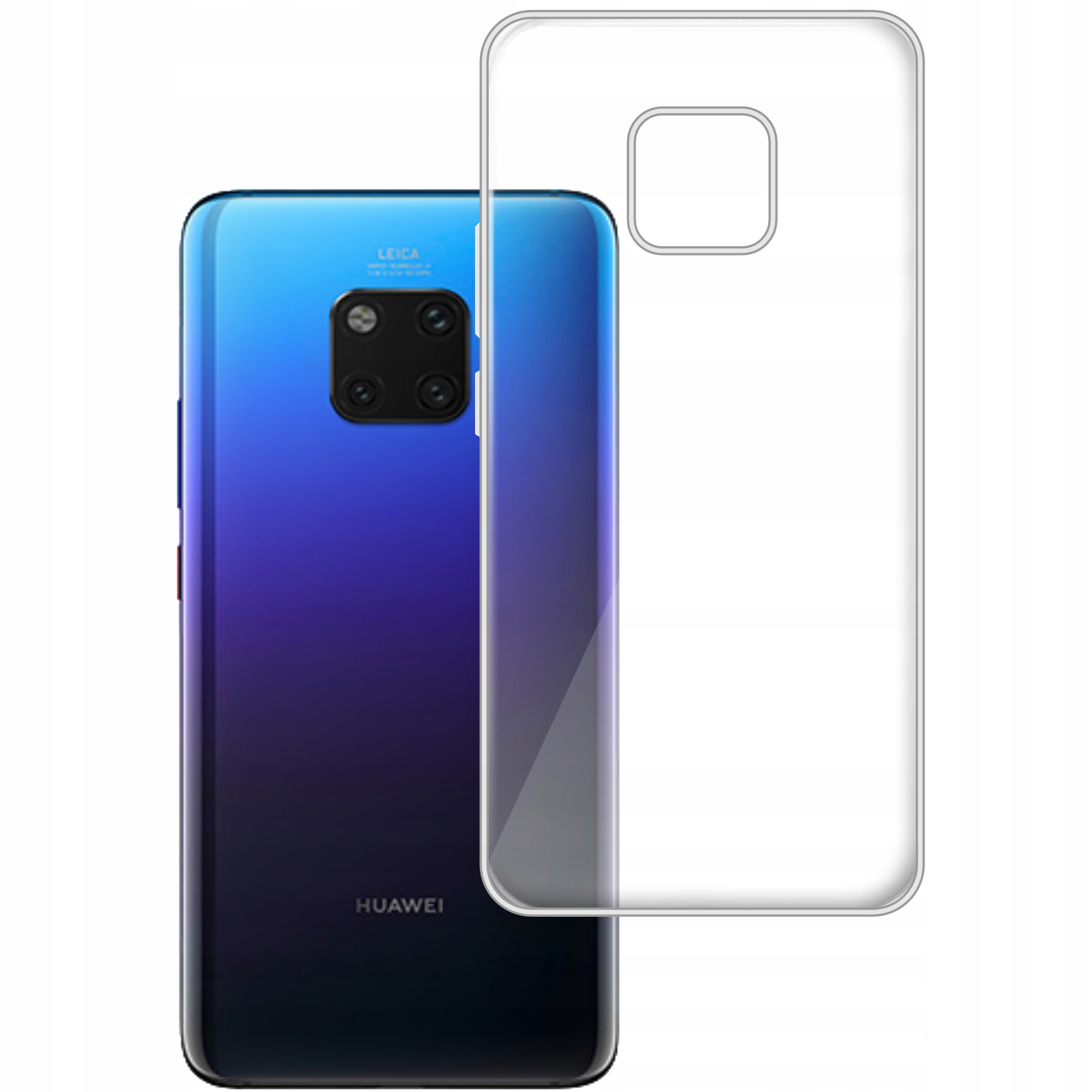 

Etui do Huawei Mate 20 Pro gumowe Slim Clear View