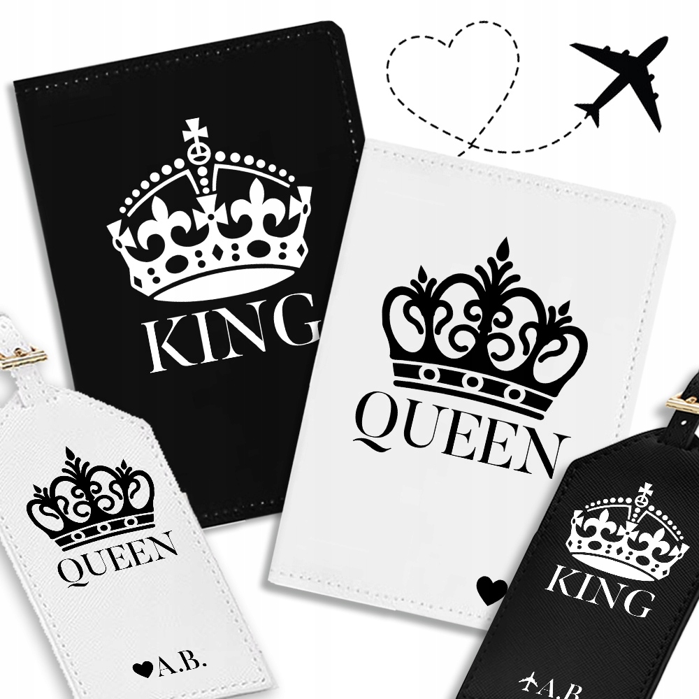 Pouzdro Pas pro něj King Queen Iniciály