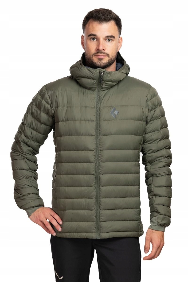 Black Diamond Pánská péřová bunda Access Down Hoody Fw25 zelená