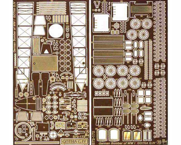 Část S72-172 1/72 Gotha G.iv (Roden)