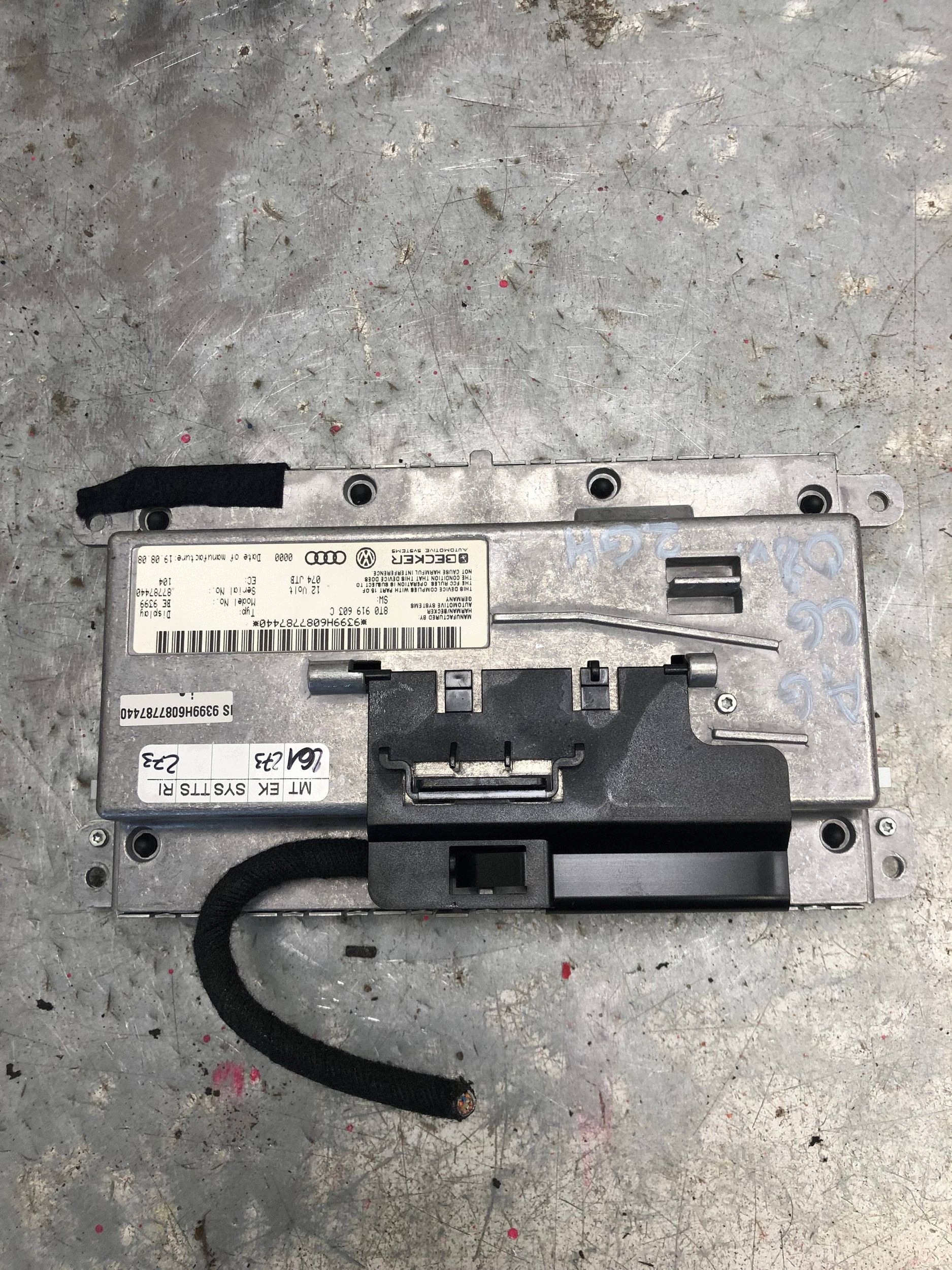 EKRAN display 2G HIGH AUDI A6 C6 8T0919603C