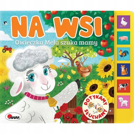 Na wsi Owieczka Mela szuka mamy. Książka dźwiękowa