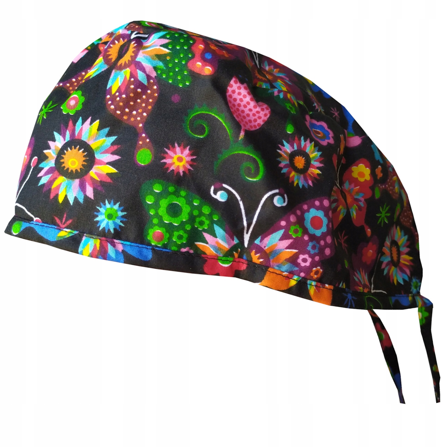 

Czepek gastronomiczny troki kolorowy wzór Mchw1062