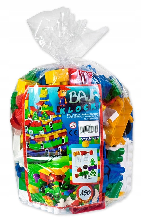 

Klocki Konstrukcyjne 150szt Duże Elementy