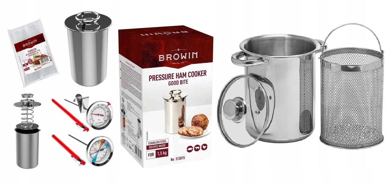 

Szynkowar 2 x Termometr Worki Browin Garnek 1,5KG