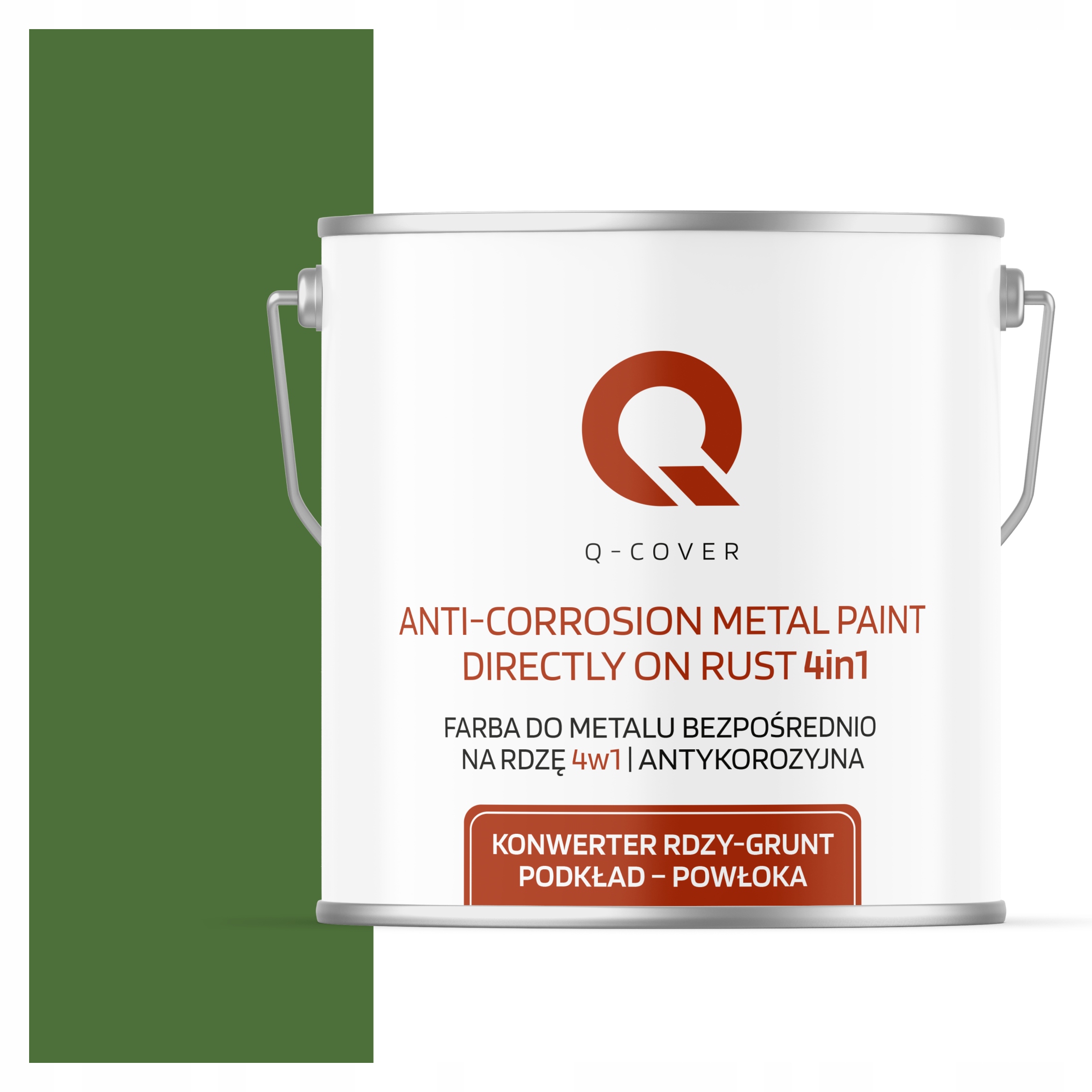 Antikorózna Farba Na Kov Na Hrdzu Zelená Trávnatá Ral 6010 Lesk 5 L