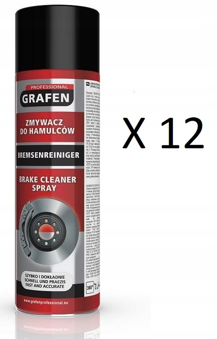 

Zmywacz Hamulcy Spray 500ML Breake Cleaner 12SZT